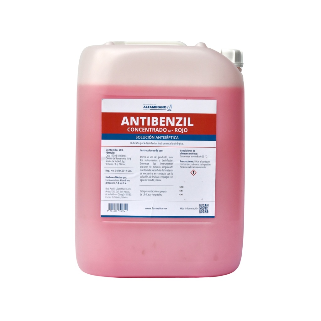Antibenzil Concentrado NF* Rojo (20 Lts.)