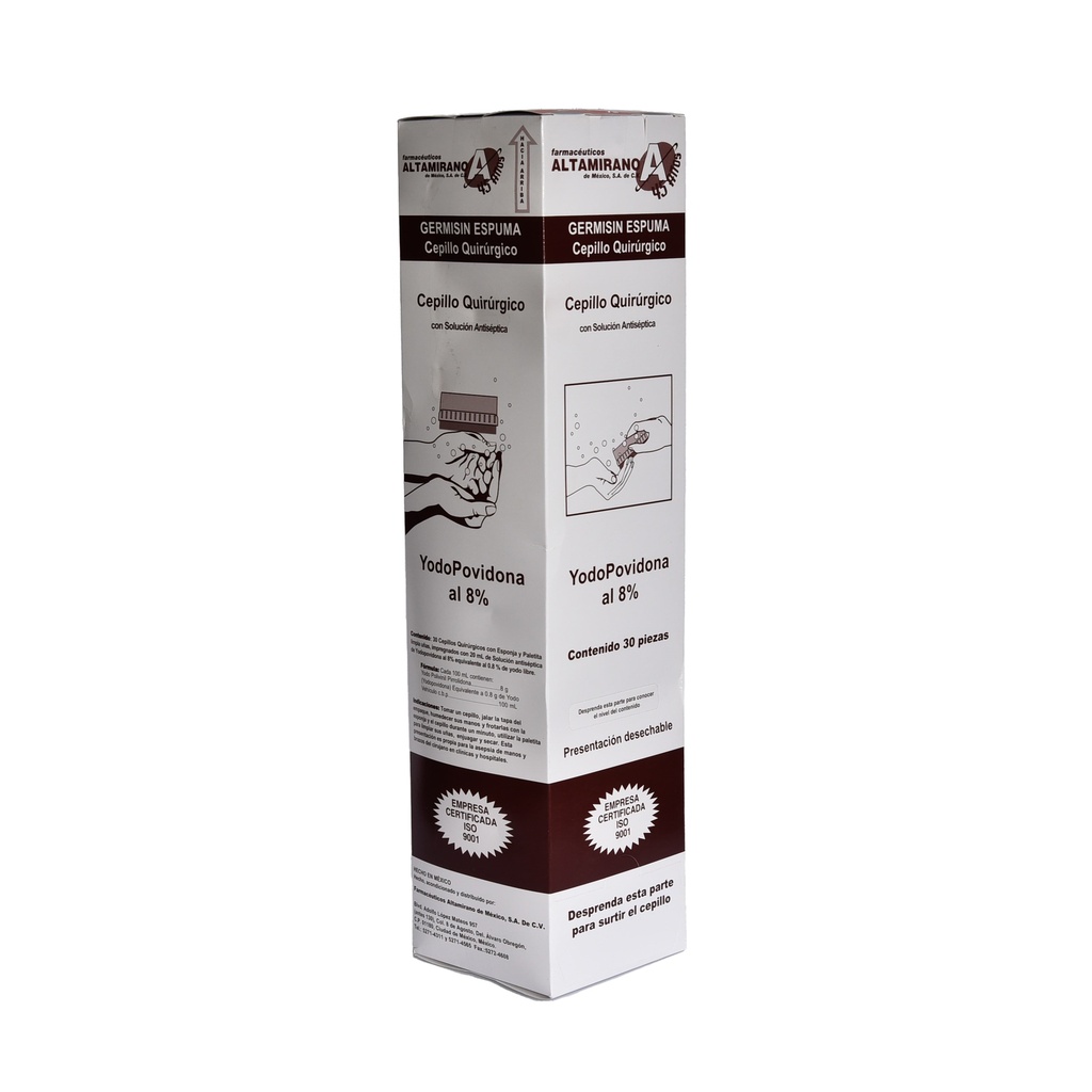Germisín Espuma Cepillo Quirurgico (20 Grs.)