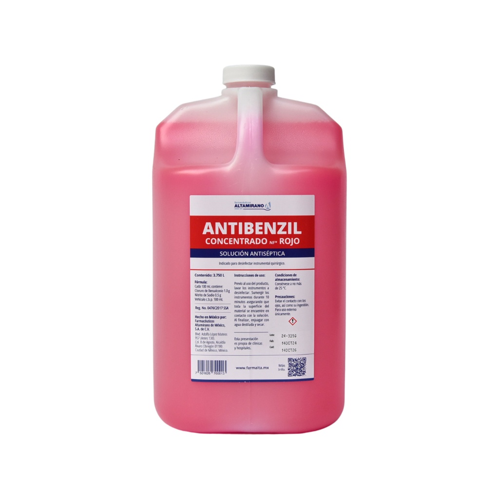 Antibenzil Concentrado NF* Rojo (3.75 Lts.)