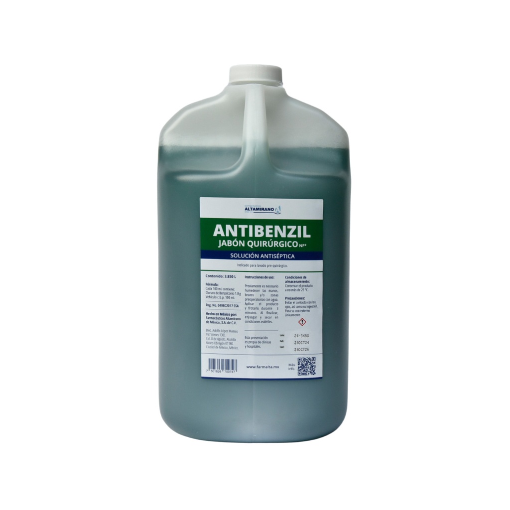Antibenzil Jabón Quirúrgico NF (3.85 Lts.)