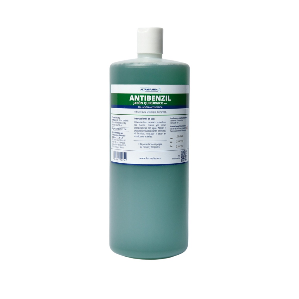 Antibenzil Jabón Quirúrgico NF (1 Lts.)