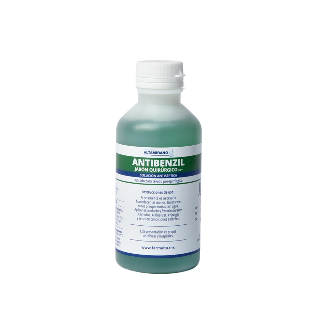 Antibenzil Jabón Quirúrgico NF (120 Mlts.)