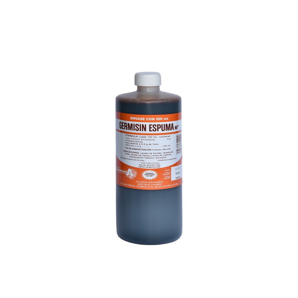 Germisin Espuma NF* (500 Mlts.)